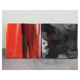 Pair Of Signed Epoxy Resin Paintings