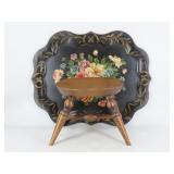 Toleware Tray and Stool