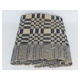 Blue White and Gold Coverlet