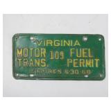 Virginia Fuel Permit