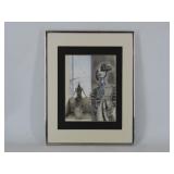 Mixed Media Illustration On Paper