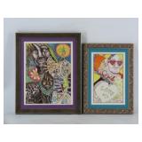 Pair Of G. Garett Surreal Illustrations