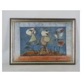 Anna Meyer-Zachurski Mixed Media Lithograph