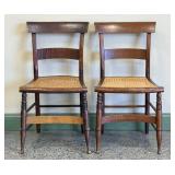 Fancy Cane Bottom Side Chairs