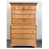 Chippendale Chest on Chest