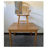 Wooden Table and Chair