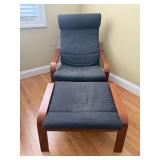 Ikea Chair and Ottoman