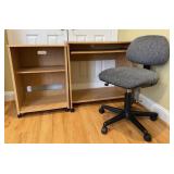 Rolling Desk and Office Chair