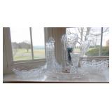 Pressed and Cut Crystal Serving Wares