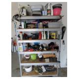 Metal Storage Rack and Contents