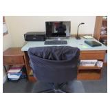 Office Desk With Contents