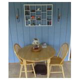 Three Piece Dinette Set and Knickknacks