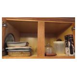 Contents of Cabinets Above Stove and fridge