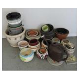 Ceramic and Plastic Planters