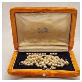 Vintage / Antique Pearl Necklace As-Is w/ Box