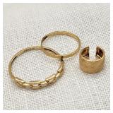 14K Gold Rings & Ornamental Piece