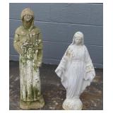 Pair Of Religious Statues