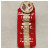 1925 Civil War UDC Reunion Badge