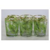 Fern Print Drinking Glasses