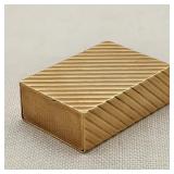 14K Gold Mid-Century Slide Lid Box