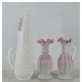 Art Glass Vases And Ewer