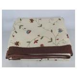 Floral Embroidered Quilt