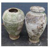 Pair Of Concrete Planters