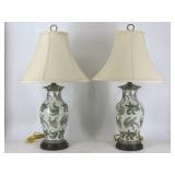 Oriental Accent Porcelain Table Lamps