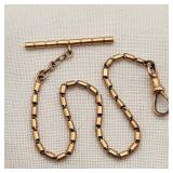 14K Gold Pocket Watch Chain Early-Mid 20th Century