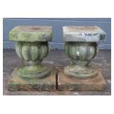 Pair Of Concrete Pedestals