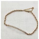 14K Gold Bracelet w/ Diamonds
