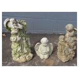 Three Resin Angel Statues