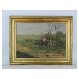 Hunt Scene Oil Painting