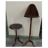 Cherry And Mahogany Finish Stands