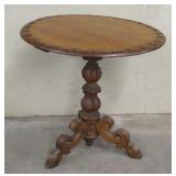 Carved Oak Pedestal Table