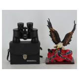 Resin Eagle and Binoculars