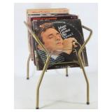 Vinyl Records and Stand