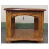 Oak Finished Side Table