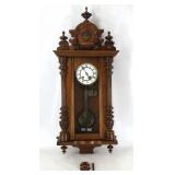 Gong Mahogany Case Wall Clock