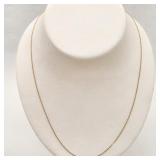 14K Gold Fine Twist Chain Necklace 20'