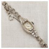 14K Gold Hamilton 22j Wrist Watch & Band Diamonds