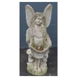 Garden Angel Statue with Bird Bath / Feeder