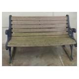 Iron And Polywood Park Bench