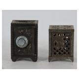 Cast Iron And Tin Coin Banks