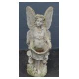 Garden Angel Statue with Bird Bath / Feeder