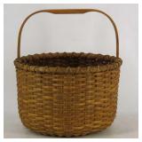 P. Mastey Signed Splint Oak Basket