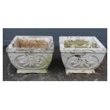Pair of Concrete Planters