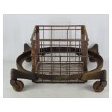Industrial Iron Base and Milk Crate