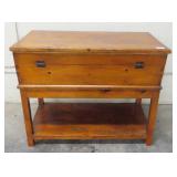 Pine Dough Box On Stand