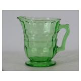 Hazel Atlas Uranium Glass Pitcher